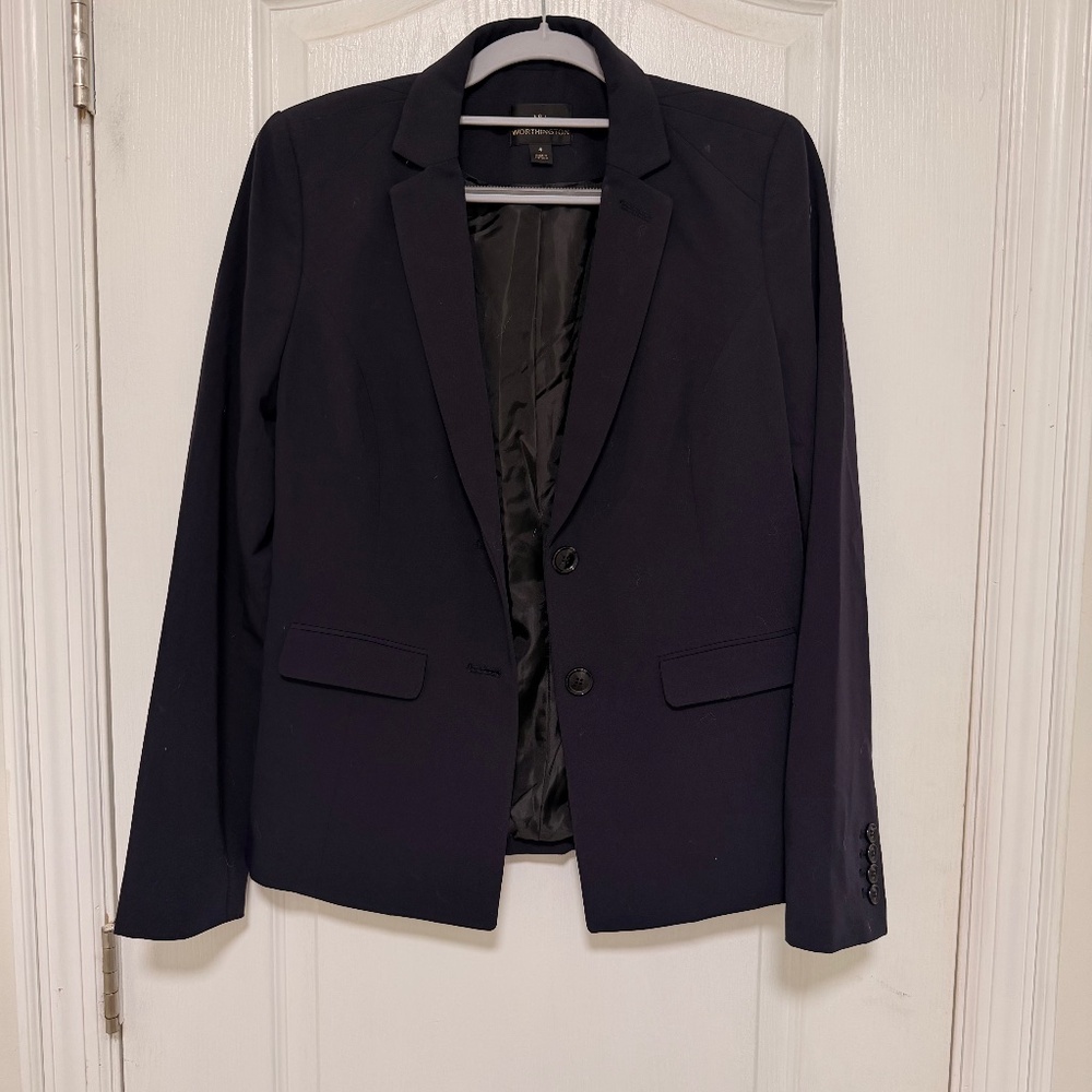 Navy Loose Fit Blazer